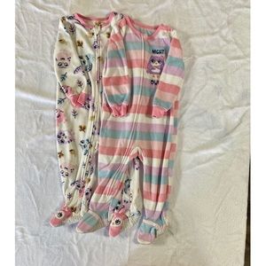 Abdorba Girl’s 18 Month Fleece Pajama Pair